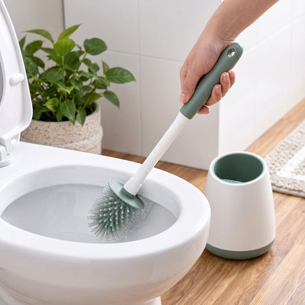 rfeskjhl™ Compact Toilet Brush &amp; Storage Caddy