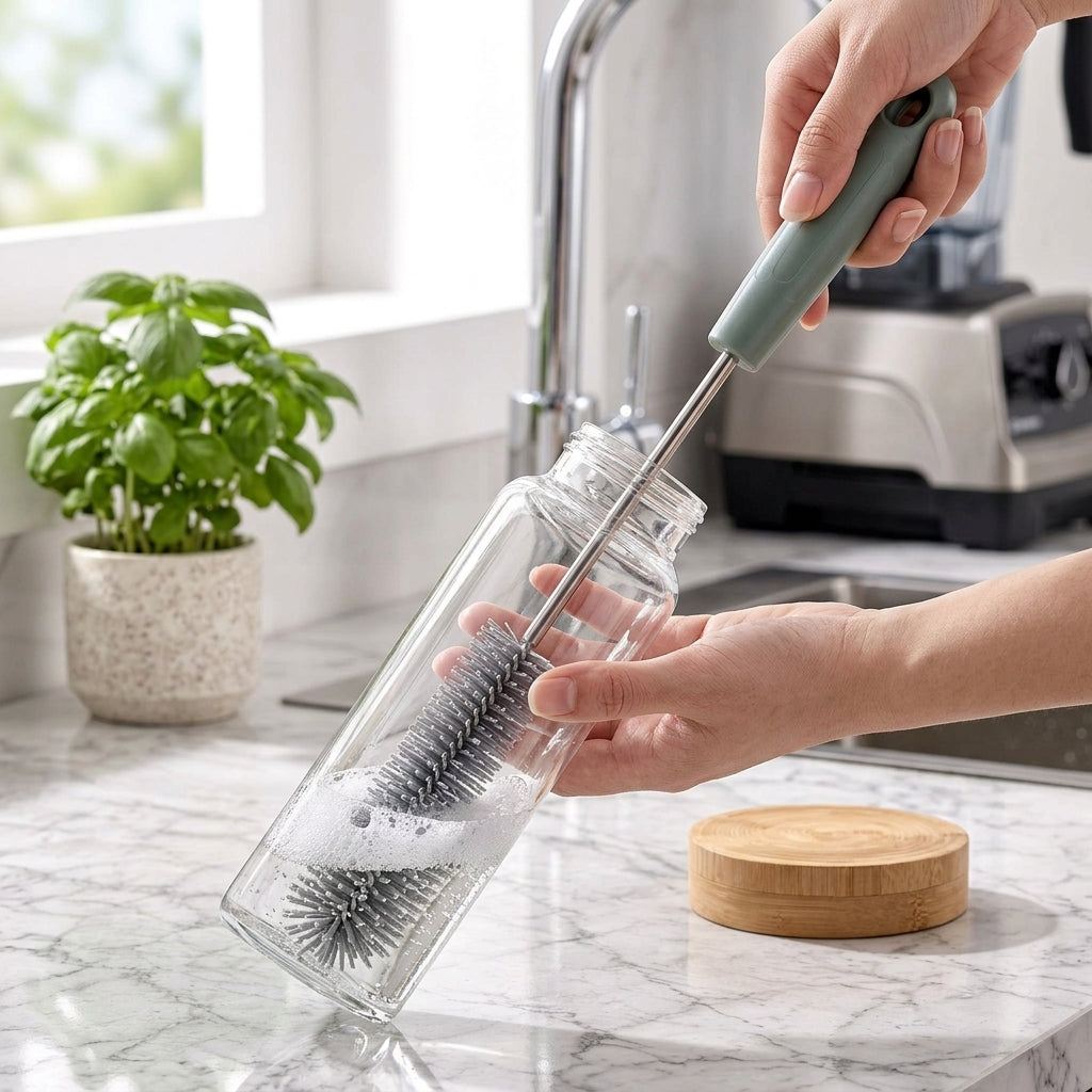 rfeskjhl™ Slim Bottle &amp; Narrow-Space Cleaning Brush