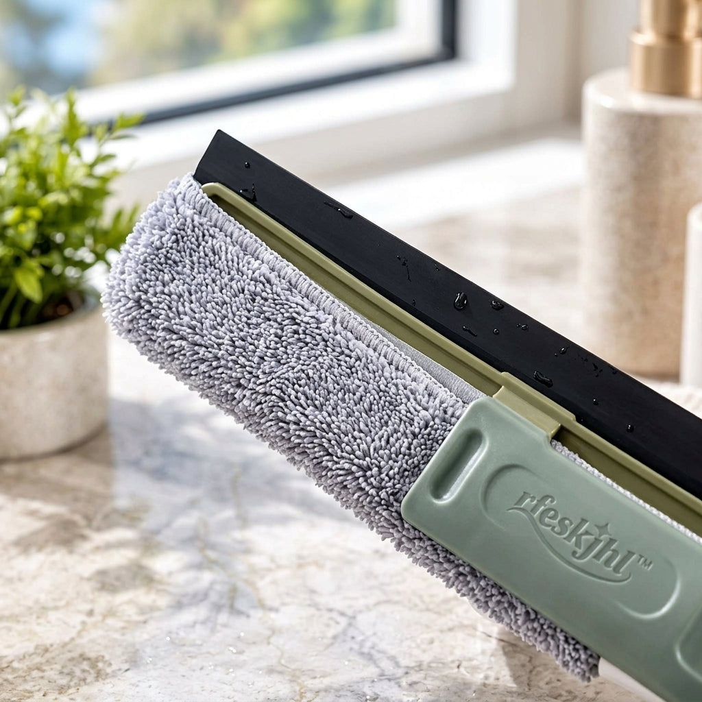 rfeskjhl™ 2-in-1 Window Squeegee & Microfiber Cleaner