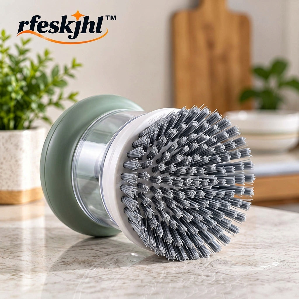rfeskjhl™ Palm Scrub Brush with Soap Reservoir